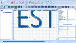 Changing Fill Stitch in BES Embroidery Lettering Software [upl. by Mildrid]