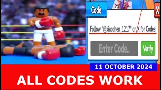 ALL CODES WORK Boxing Clicker Simulator ROBLOX  OCTOBER 11 2024 [upl. by Enoid]