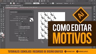 Como crear y editar PatronesMotivos  Illustrator [upl. by Analaf]