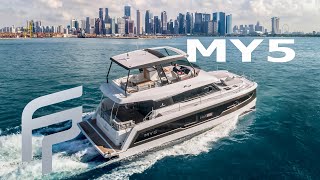 Discover the MY5 a spacious flybridge motor yacht by Fountaine Pajot [upl. by Eiuqcaj]