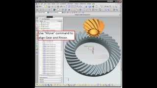 3d Spiral Bevel gear modeling in UG NX6 [upl. by Cassaundra]