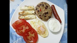 Gallo Pinto Costarricense  Desayuno típico de Costa Rica  How To Make Gallo Pinto [upl. by Giark168]