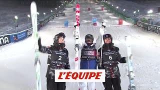 Laffont titrée en bosse parallèles  Ski freestyle  ChM F [upl. by Eelarbed]