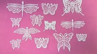 How to Make Cake Lace Butterflies [upl. by Dafodil]