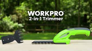 WORKPRO® Tools  2in1 Cordless Grass Shear  Shrubbery Trimmer🌱 [upl. by Marilou]