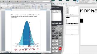 How to Use Normalcdf in the TI 84 to Find Probability [upl. by Gerhardine]