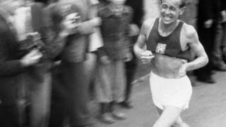 Emil Zátopek Wins 5000m 10000m amp Marathon Gold  Helsinki 1952 Olympics [upl. by Pierrepont]