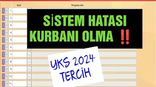 Yks 2024 Tercihlerinde Sistemsel Hataâ€¼ï¸MUTLAKA KONTROL ET yks2024 2024yks [upl. by Denoting]