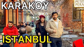 Turkey Walking Tour Istanbul 2024 karakoy Tourist GuidA lovely neighborhood for young people 4K [upl. by Aeresed14]