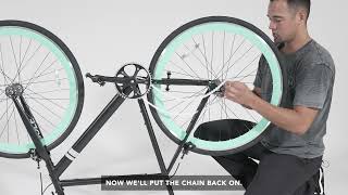 Solé Bicycles  How to change your bicycle from Freewheel to Fixed Gear [upl. by Neumeyer]