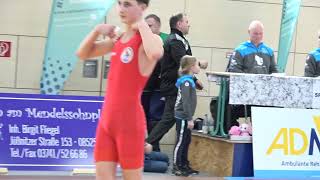 Wrestling  Ringen LM Sachsen 2024 in Plauen Jugend A U17 55 kg Greco Makasy  Bohn [upl. by Gerg]