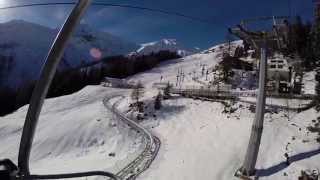 Bergfahrt mit Sesselbahn Pradaschier Pargitsch Churwalden Arosa Lenzerheide [upl. by Mayer]