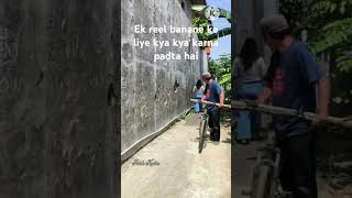 Ek reel banane ke liye kyakya karna padta hai funnycomedy vayralshorts vairalvideo [upl. by Risley]