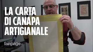 Sandro il maestro artigiano che crea la carta di canapa [upl. by Patti]