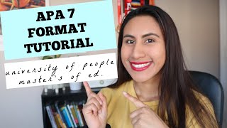 APA 7th Edition Tutorial  University of the People  Masters of Education [upl. by Noret]