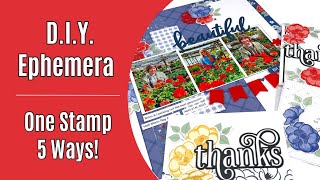 DIY Scrapbooking Embellishments For Layouts amp Cards [upl. by Enicnarf]