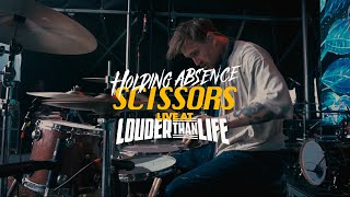 Ashley Green  Holding Absence  Scissors  Live Drum Cam Louder Than Life Festival [upl. by Gnilrits]