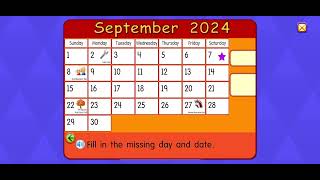 Starfall Calendar September 7 2024 [upl. by Enerehs]