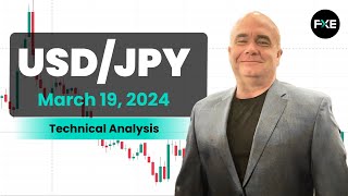 USDJPY Daily Forecast and Technical Analysis for March 19 2024 by Chris Lewis for FX Empire [upl. by Seniag]