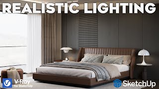 Best Lighting  The Only Tutorial You Need  VRay for SketchUp [upl. by Vogel629]