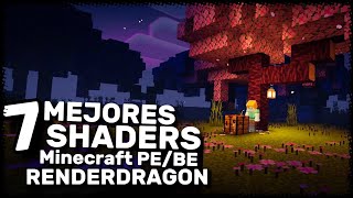 😎 LOS 7 Mejores SHADERS pará MINECRAFT BEDROCK 120 a 12051 GAMA BAJA MEDIA Y ALTA [upl. by Llerrot]