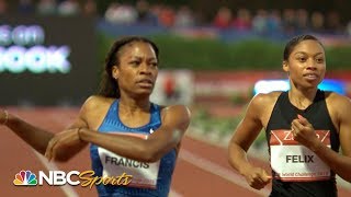 Allyson Felix back on 400m podium in Zagreb  NBC Sports [upl. by Hephzibah870]