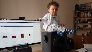 Logitech Z623 Subwoofer’lı Hoparlör Sistemi Kutu Açma [upl. by Jerrome]