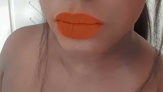 Orange lipstick on dark skin Sephora 18 [upl. by Thedrick]