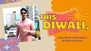 Sidharth Malhotra Joins Diwali Celebrations at Dharma House [upl. by Yliah]