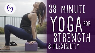 Vinyasa Flow Yoga For Strength and Flexibility 40min [upl. by Aloap38]