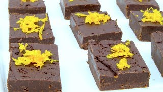 3 Ingredient JAFFA FUDGE [upl. by Lorrac994]