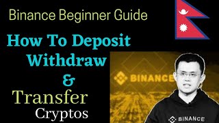 How To Deposit Withdraw amp Transfer In Binance Exchange Binance Beginner Guide In Nepali [upl. by Pantin]