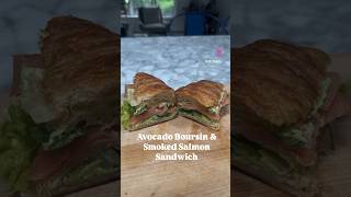 Croissant Sandwich Avocado Boursin amp Smoked Salmon easyrecipes [upl. by Eniarda]