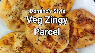 Dominos Style Zingy Parcel Veg Zingy Parcel Recipe In Description Box [upl. by Ellary]