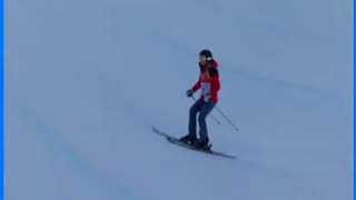 OLYMPICS 2018 Hungary Skier Goes Down Halfpipe with NO Tricks [upl. by Mcnair848]