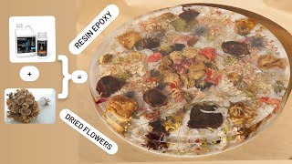 How to Make a Decoration with Dried Flowers and Epoxy Resin  Elegant DIY for Your Home [upl. by Eneles]