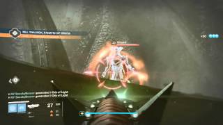 Destiny  Raze Lighter Exotic Sword Solo of Thalnok Fanatic of Crota [upl. by Bazil]