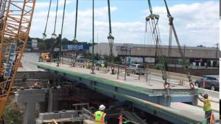 Rt 581 East bridge over Tenth St in Lemoyne is replaced [upl. by Zelde]