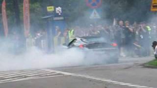 Ferrari F430 burnout palenie gumy Leszek Kuzaj Kraków Limp Bizkit [upl. by Coats]