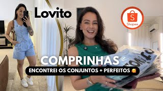 COMPRINHAS SHOPEE  MELHORES CONJUNTOS LOVITO ✨ PROVANDO amp MULTIPLICANDO LOOKS BARATINHOS 🩵 [upl. by Ylsel]