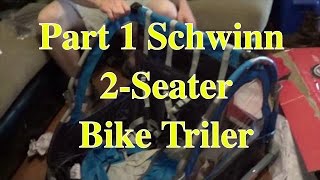 Part 1 Schwinn 2Seater Bike Trailer [upl. by Stronski946]