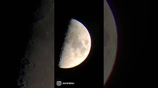 Observing the Moon  Slokey SkyWays tm 50080 Telescope  Hamburg  Deutschland halloween moon [upl. by Nihahs553]