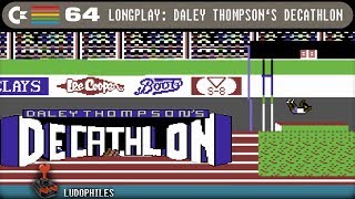 Daley Thompsons Decathlon C64 Longplay 169 Full Playthrough  Walkthrough c64 retrogaming [upl. by Ardnaid]