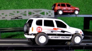 TOY CARS for Children Race Track JEEP RACING [upl. by Rolyat767]