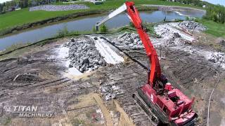 Giant Excavator in Crookston MN [upl. by Jocelyne784]