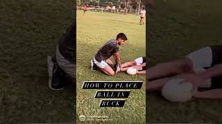 Very effective drill how to place ball in rucks Follow for more rugby coaching videos [upl. by Crandall]