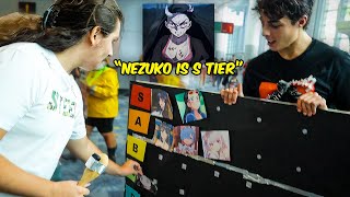 We Asked 100 Anime Fans to Make a WAIFU Tier List [upl. by Kaasi169]