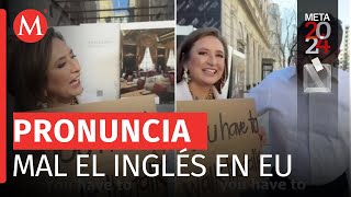 Xóchitl Gálvez capitaliza frase en inglés que generó controversia y críticas [upl. by Vachell]