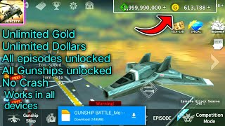 🔥Gunship battle Vip apk All Gunships Get  Get Money Tutorial [upl. by Aniad765]