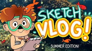 SKETCH VLOG  Croquis en vacances  sketchbook tour [upl. by Eanrahc914]